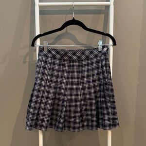 Women’s Divided Plaid Black and White Women's Skirt